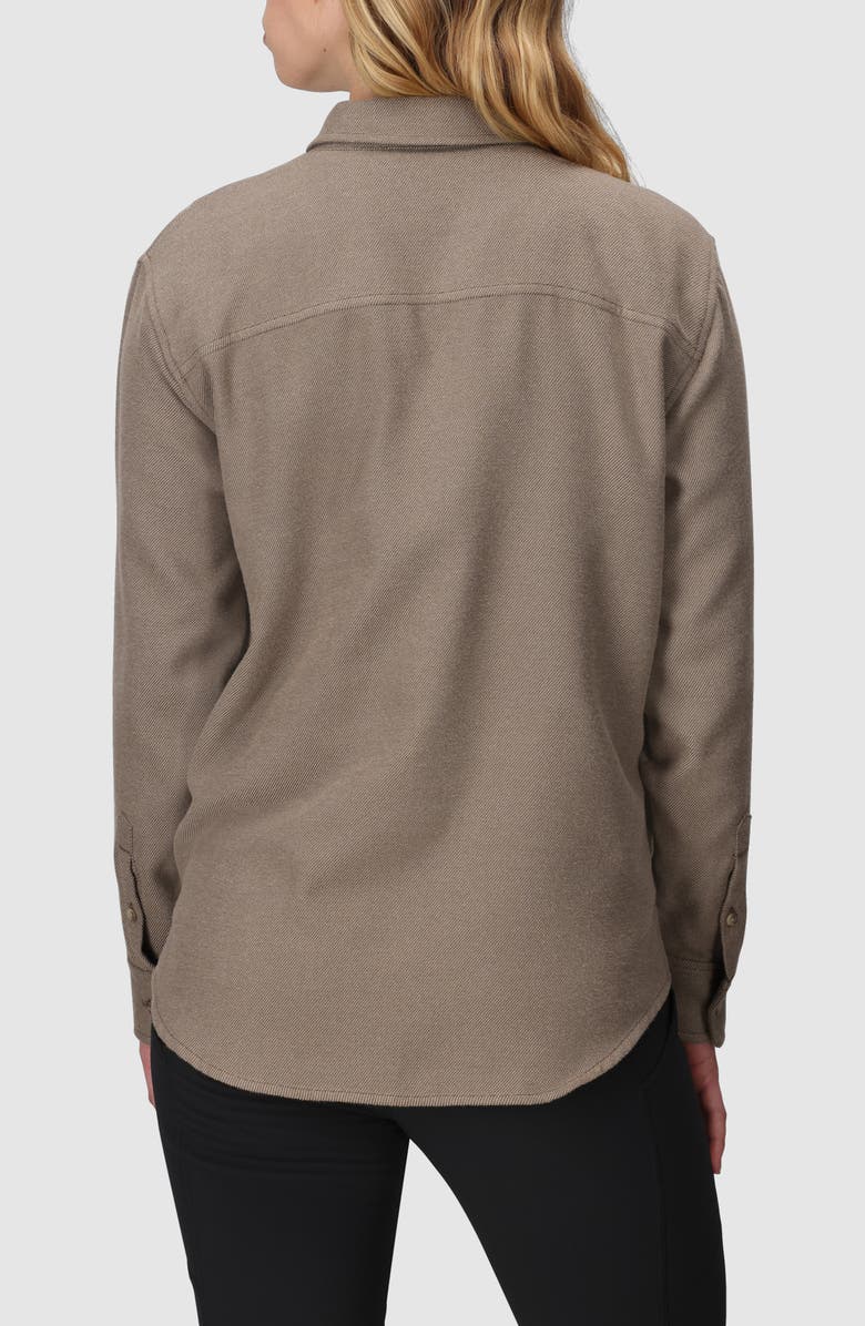 Outdoor Research Feedback Flannel Twill Overshirt, Alternate, color, Sable