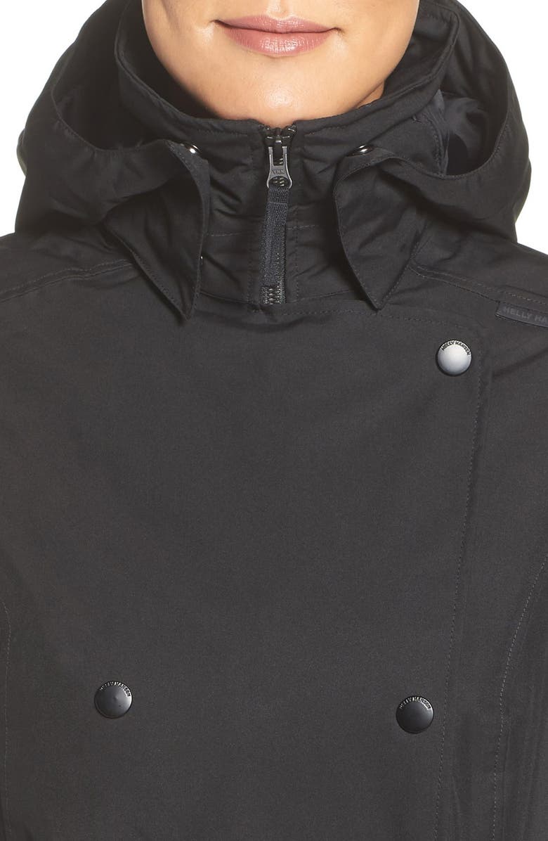 Helly Hansen 'Welsey' Insulated Waterproof Trench Coat, Alternate, color, 