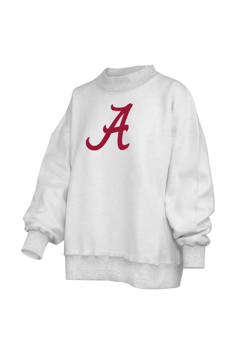 Women's Pressbox  Heather Gray Alabama Crimson Tide Reversible Sweatshirt, Alternate, color, Heather Gray