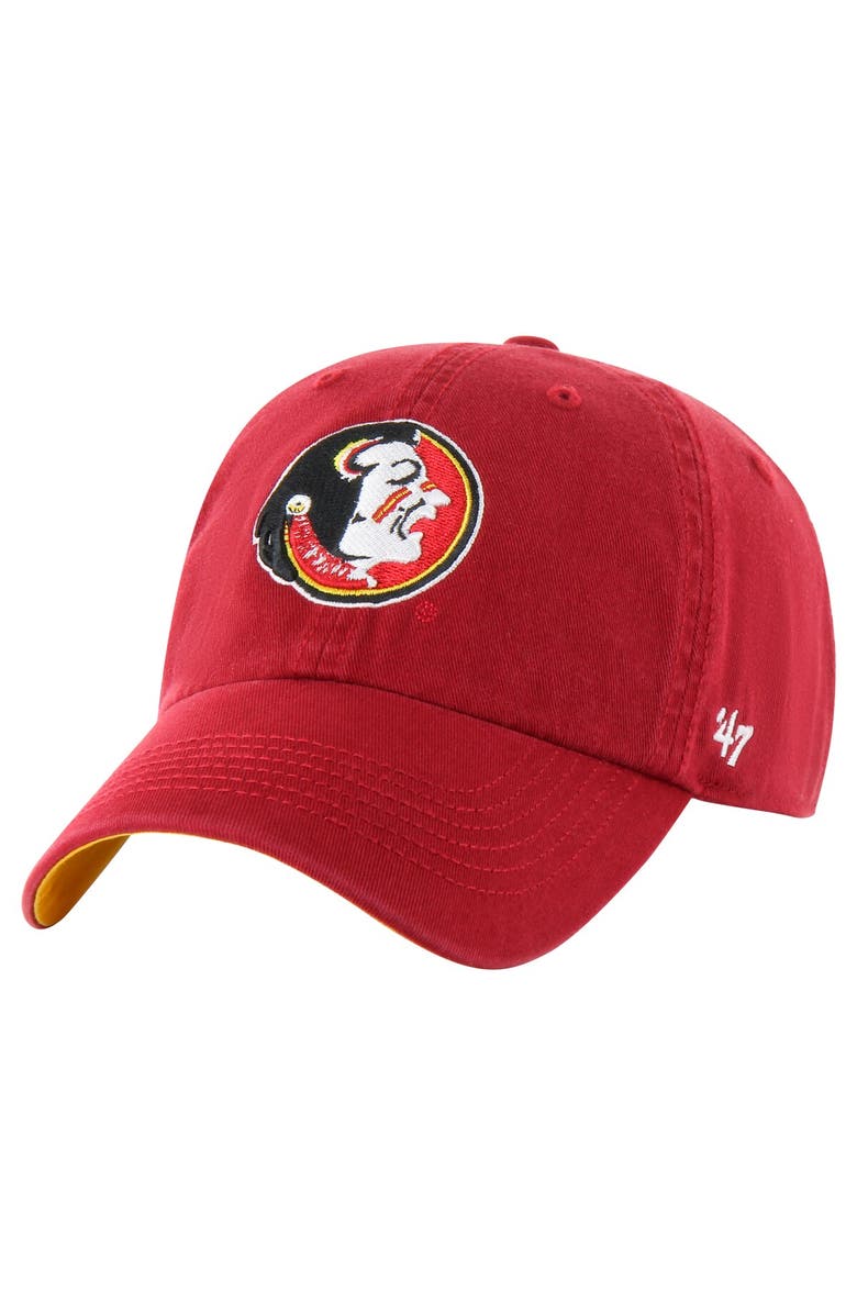 '47 Men's '47 Garnet Florida State Seminoles Vintage Sure Shot Franchise Fitted Hat, Alternate, color, 