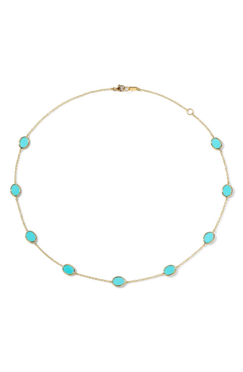 Ippolita 18K Gold Polished Rock Candy Confetti Stone Necklace, Main, color, 