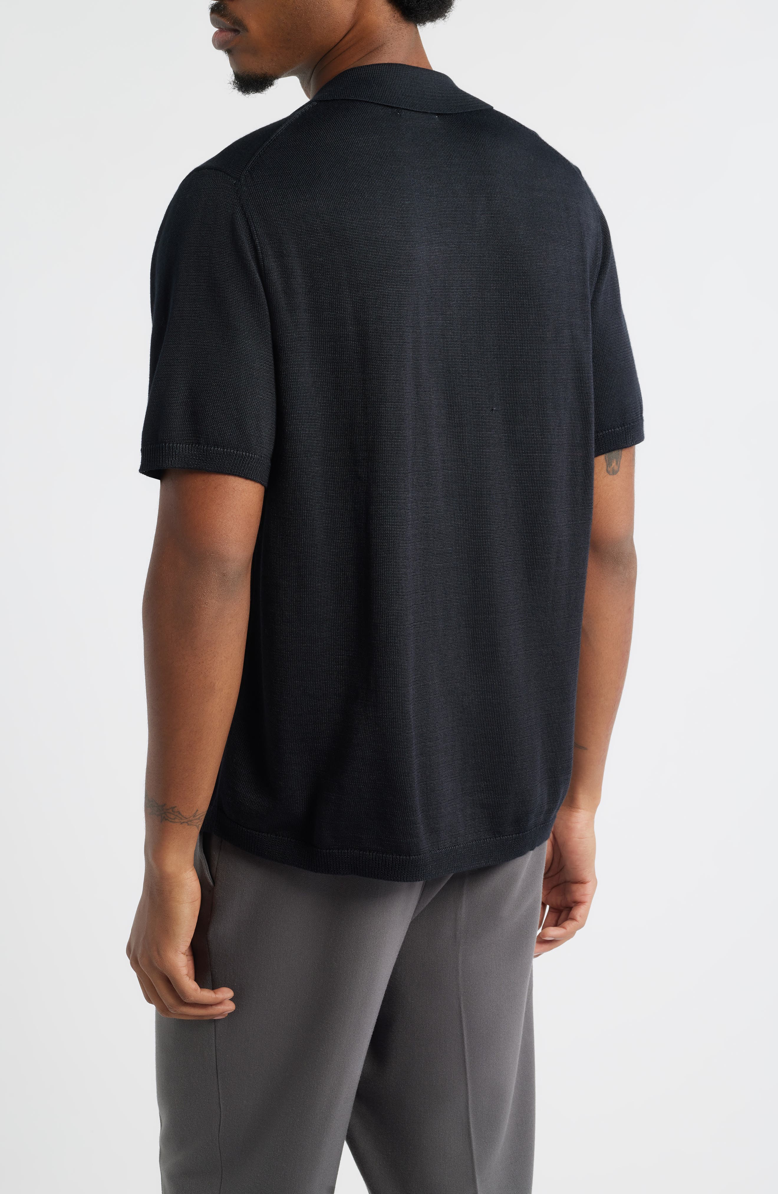 Camp Short Sleeve Button Up Sweater - image 2
