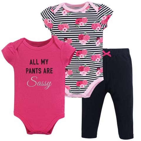 Soft Cotton Two-Piece Outfit Bodysuit & Pants