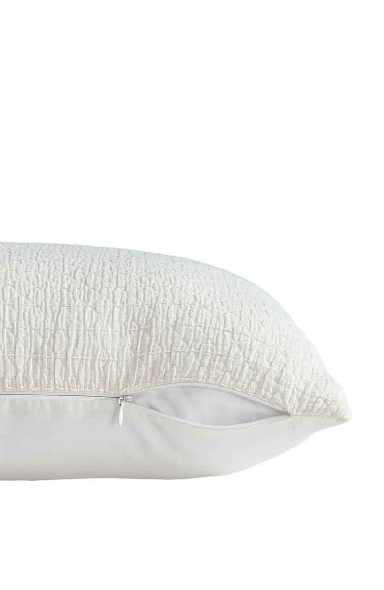 Nautica Wave Texture Square Accent Pillow, Alternate, color, White