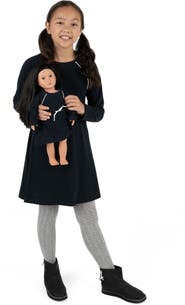 Leveret Girls Bow Tie Dress with Matching Doll Dress