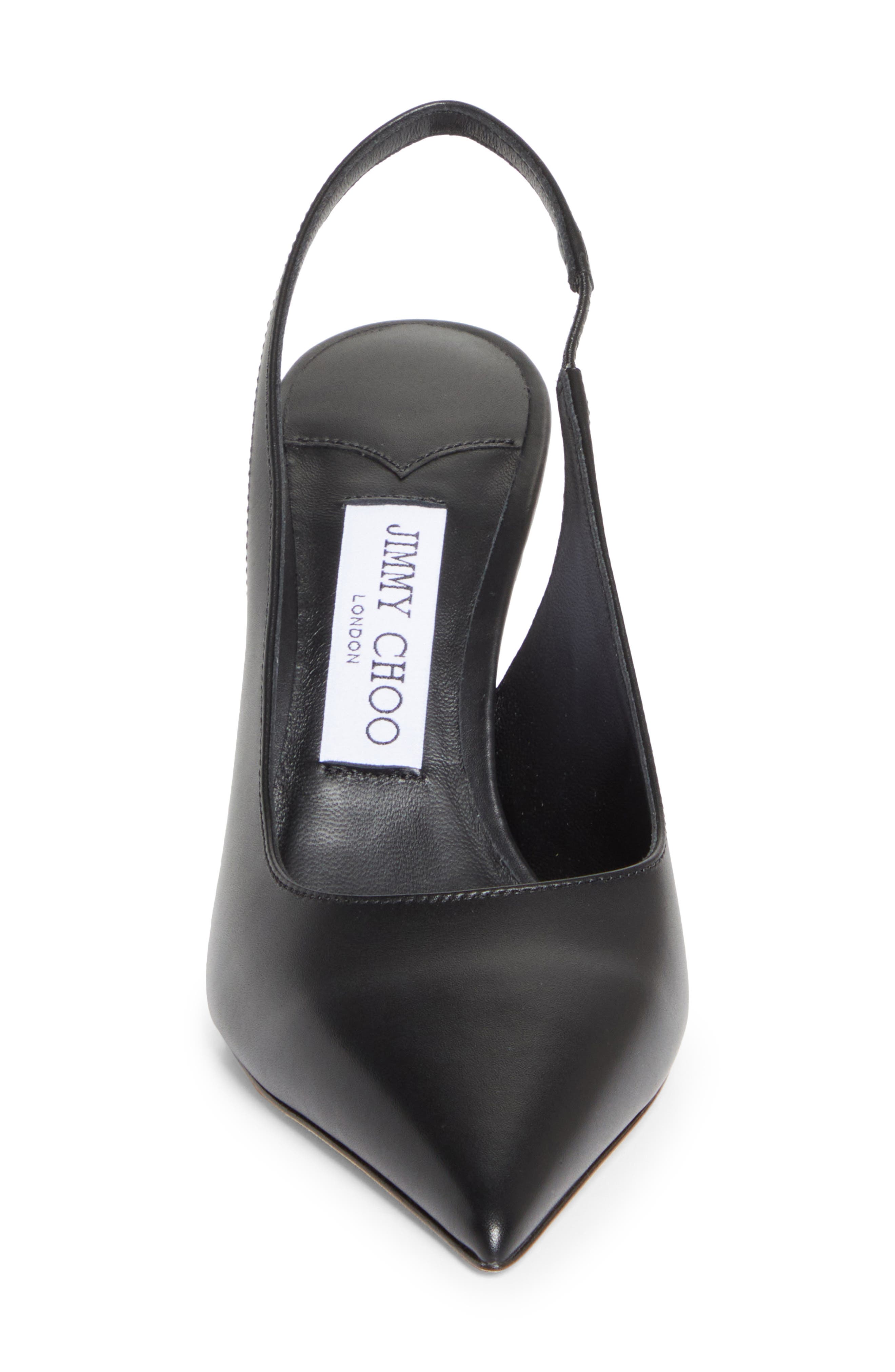 Jimmy Choo Love Pointed Toe Slingback Pump, Alternate, color, Black