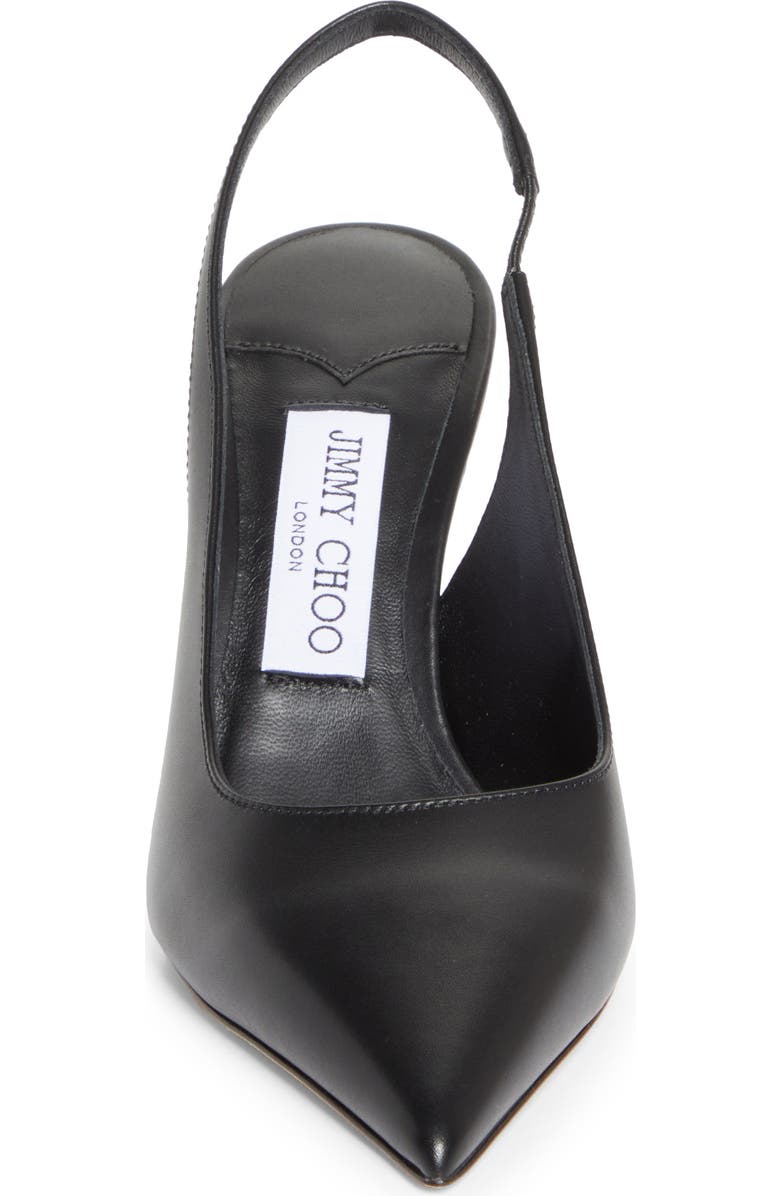 Jimmy Choo Love Pointed Toe Slingback Pump, Alternate, color, Black