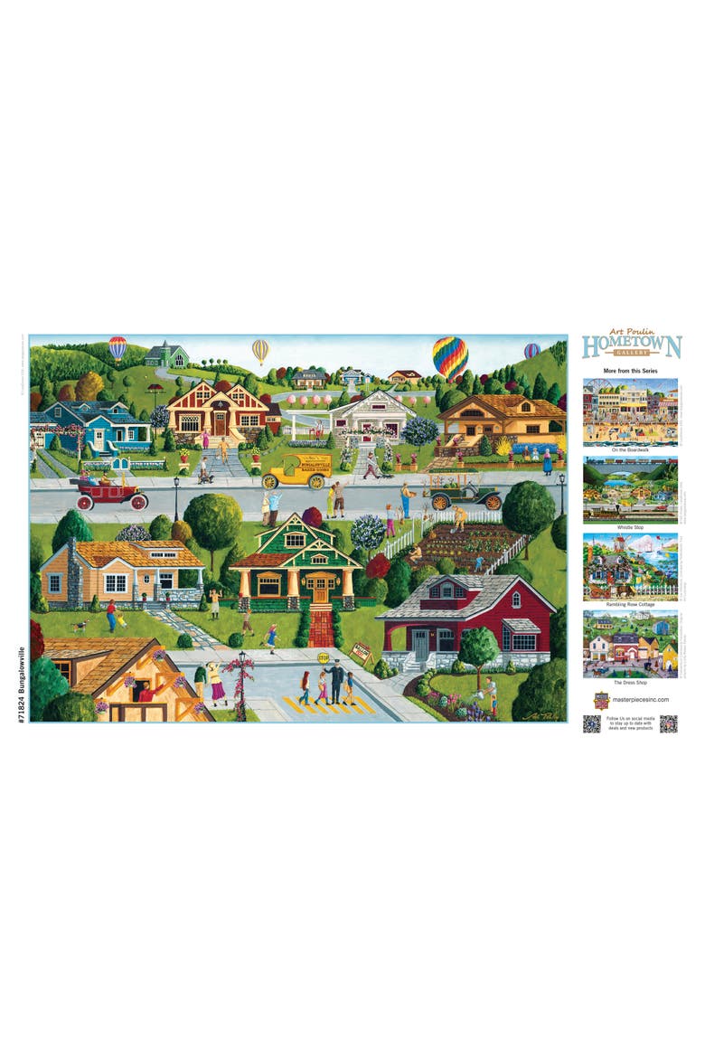 Bungalowville 1000 Piece Jigsaw Puzzle, Alternate, color, Multicolor