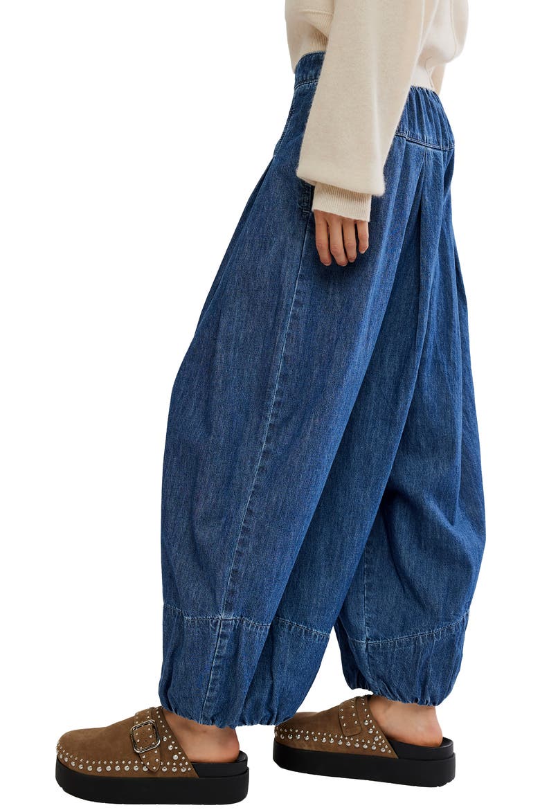 Moonflower Balloon Jeans, Alternate, color, BLUE DUSK