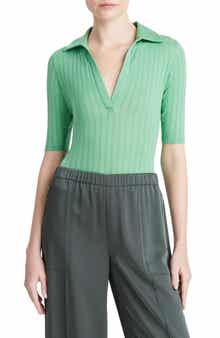 Vince Rib Cotton Polo