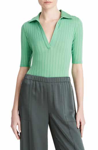 Vince Rib Cotton Polo