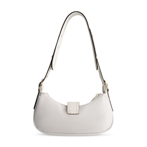 True Religion Multi-strap Denim Shoulder Bag In White