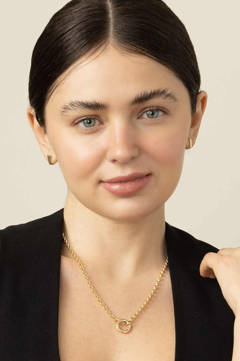 14K Yellow Gold Rimini Rolo Split Necklace, Alternate, color, Yellow Gold