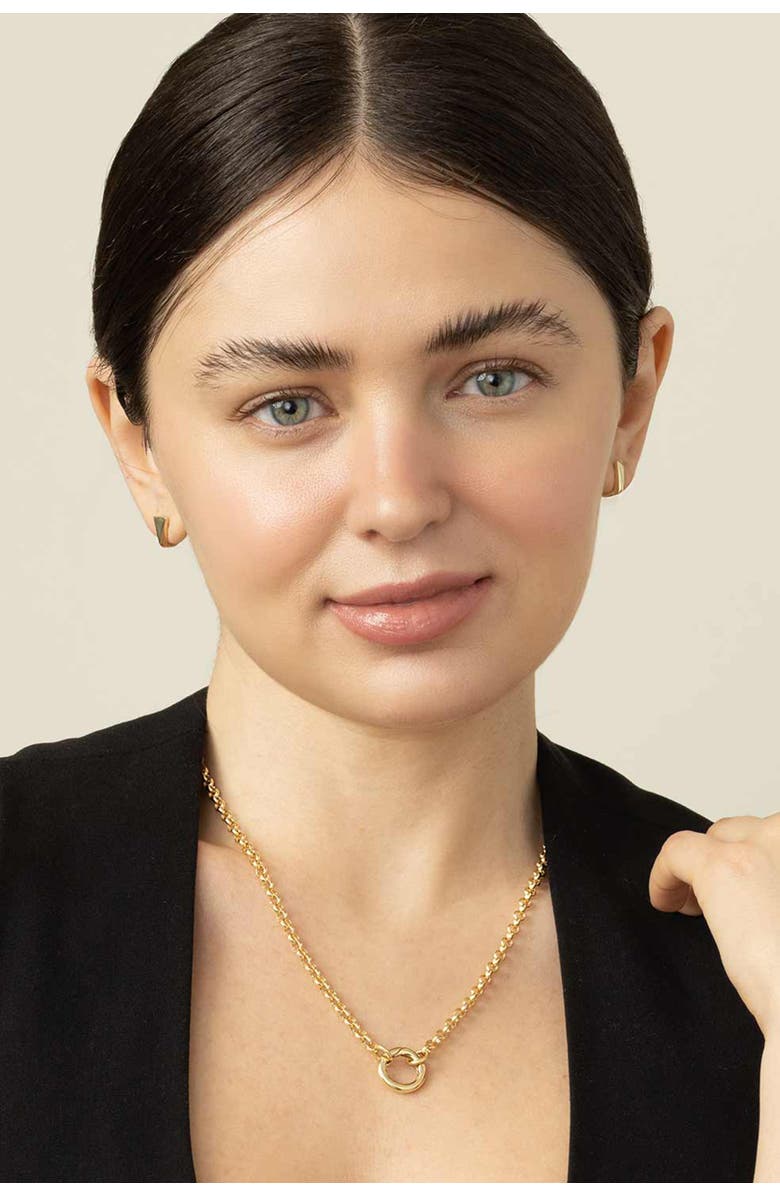 Oradina 14K Yellow Gold Rimini Rolo Split Necklace, Alternate, color, Yellow Gold