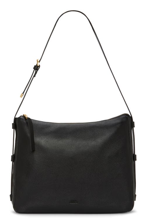 Vince Camuto Noemi Leather Shoulder Bag In Black
