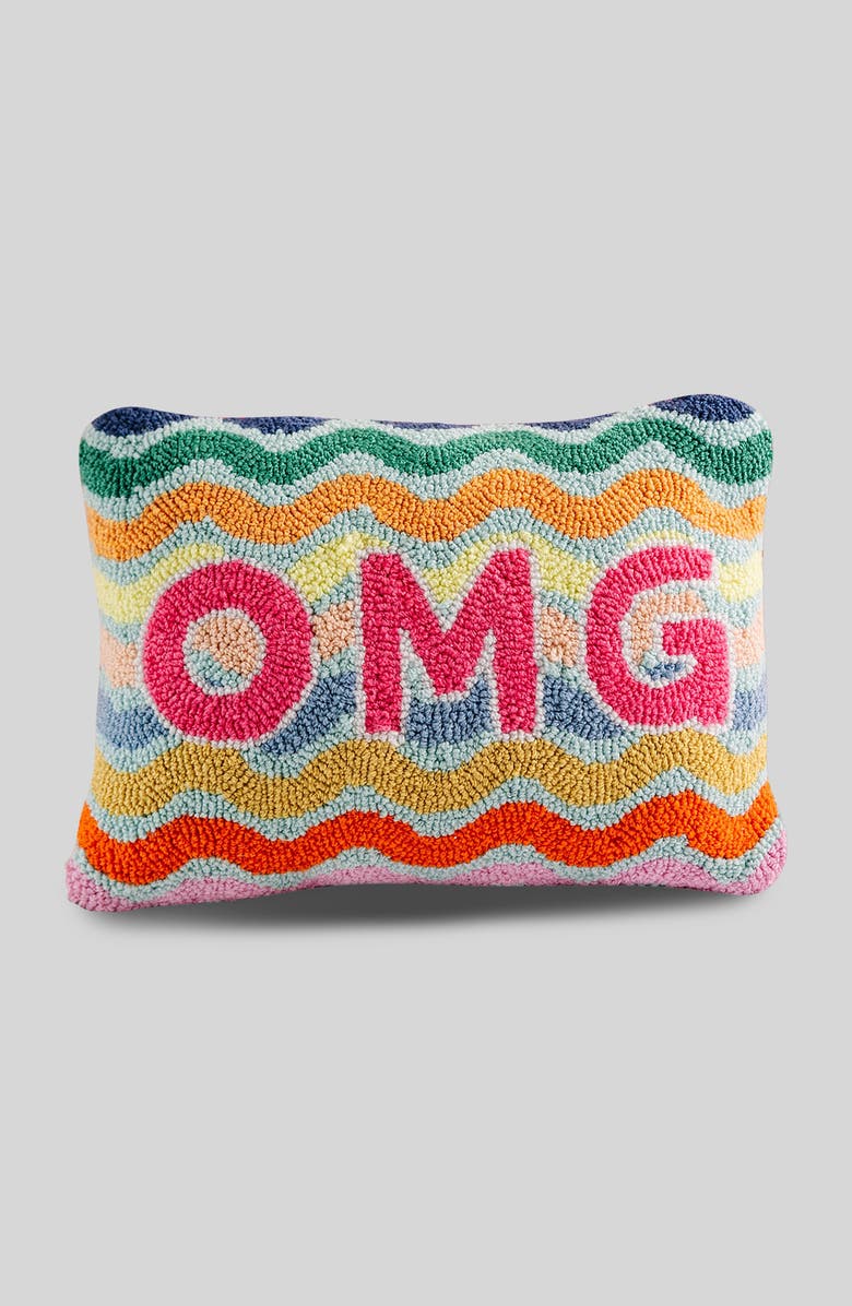 Furbish OMG Hook Pillow, Main, color, Coral