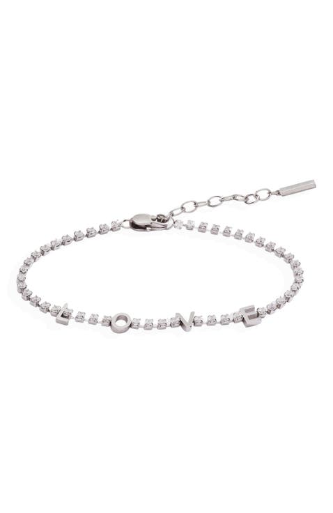 Love Tennis Bracelet