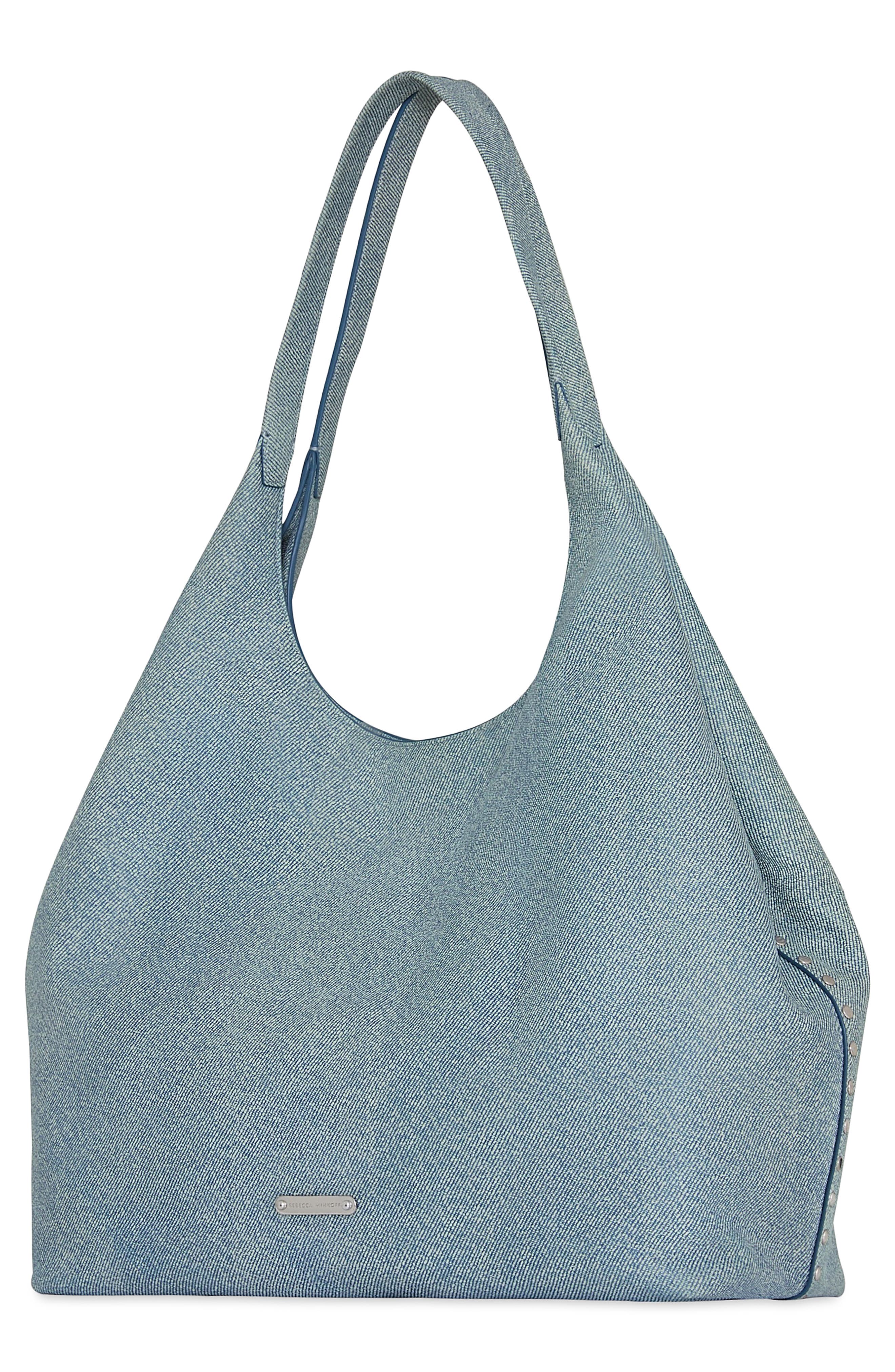 Darren Signature Leather Carryall, Alternate, color, DENIM
