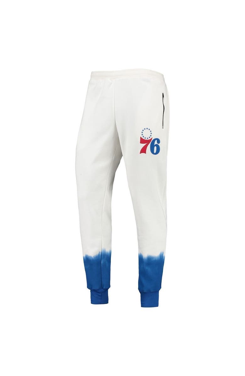 FISLL Men's FISSL Oatmeal Philadelphia 76ers Double Dribble Tie-Dye Fleece Jogger Pants, Alternate, color, Oatmeal
