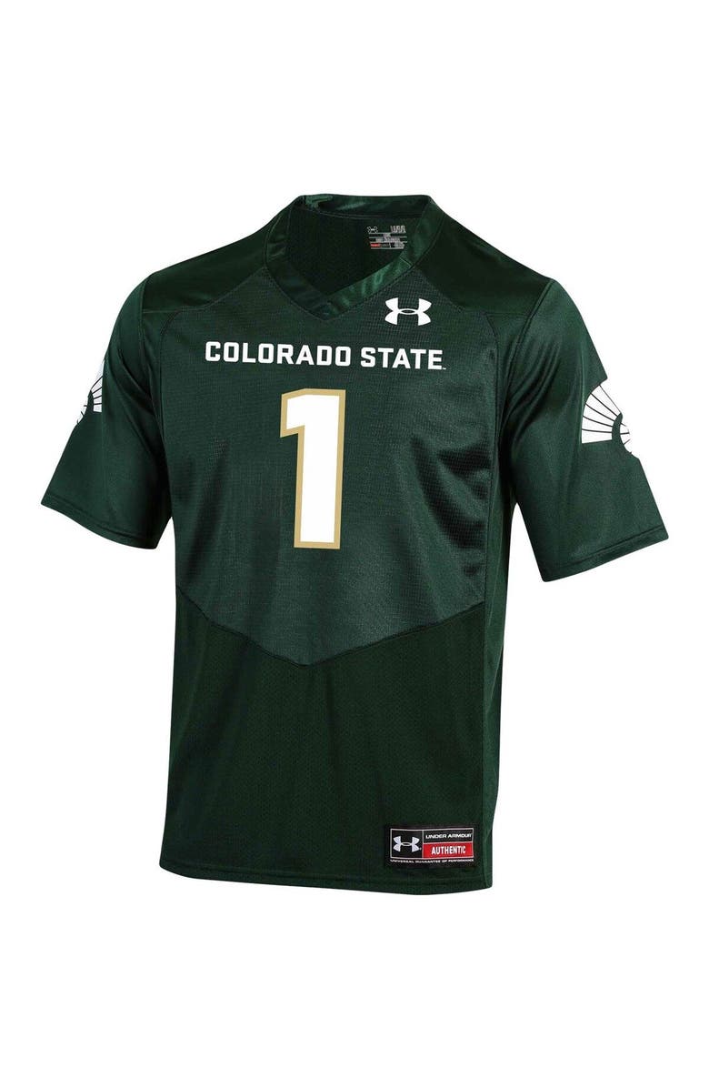 Under Armour Men's Under Armour #1 Green Colorado State Rams Replica Football Jersey, Alternate, color, Green