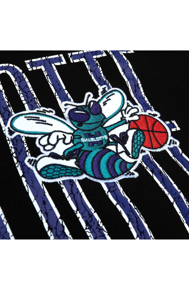 Mitchell & Ness Men's Mitchell & Ness Black Charlotte Hornets Hardwood Classics OG 2.0 Pullover Hoodie, Alternate, color, 