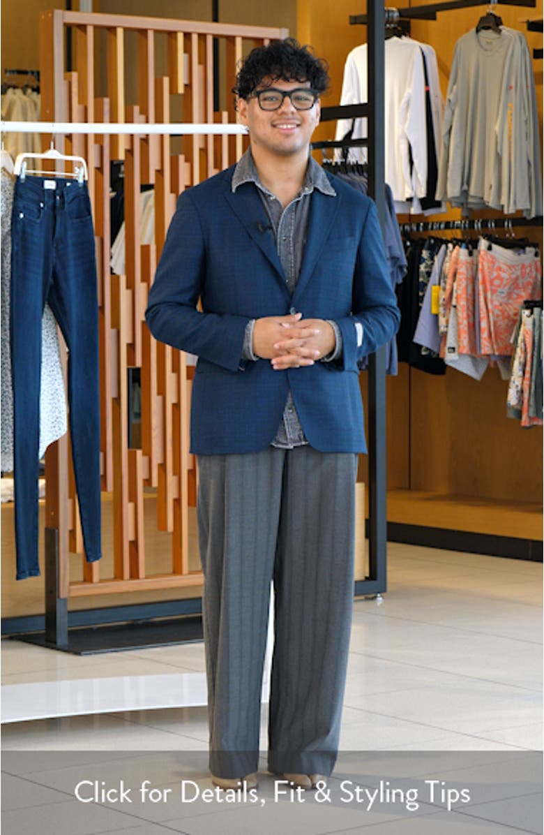 Kei Trim Fit Mélange Wool Sport Coat, sales video thumbnail
