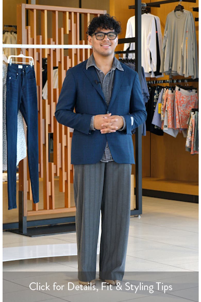 Kei Trim Fit Mélange Wool Sport Coat video