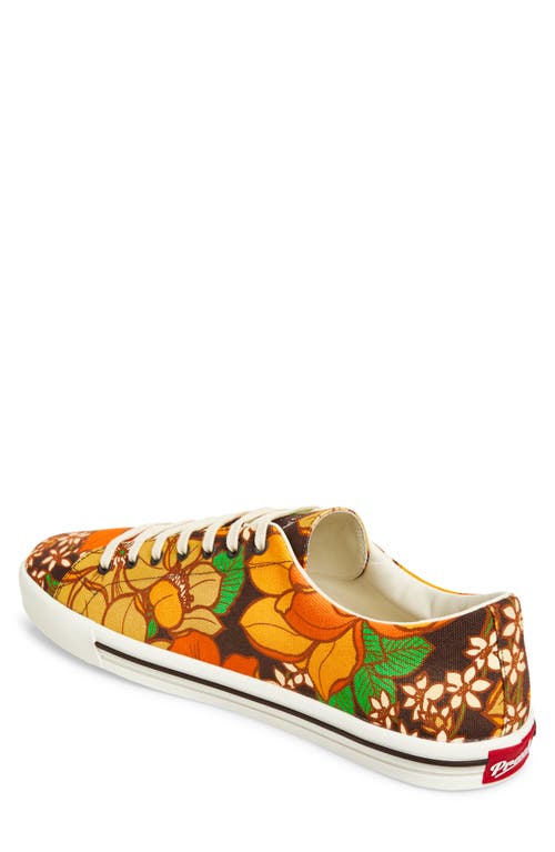 Prada Imprint Floral Sneaker In Multi