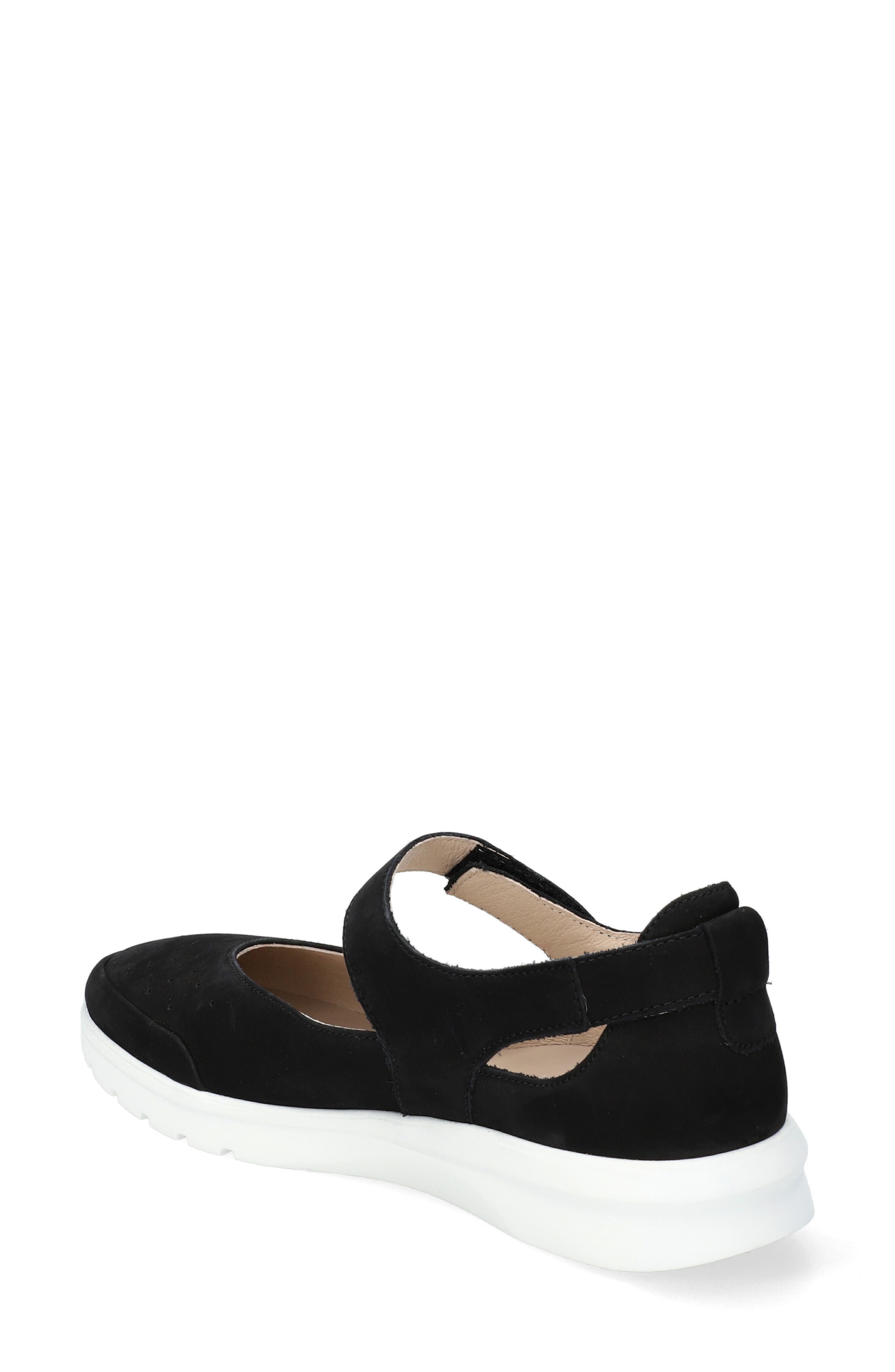Mephisto Marsia Mary Jane Flat, Alternate, color, Black/White