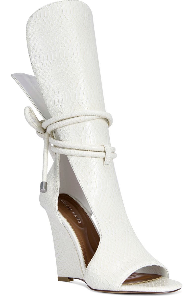 AZALEA WANG Douma Wedge Sandal, Main, color, White