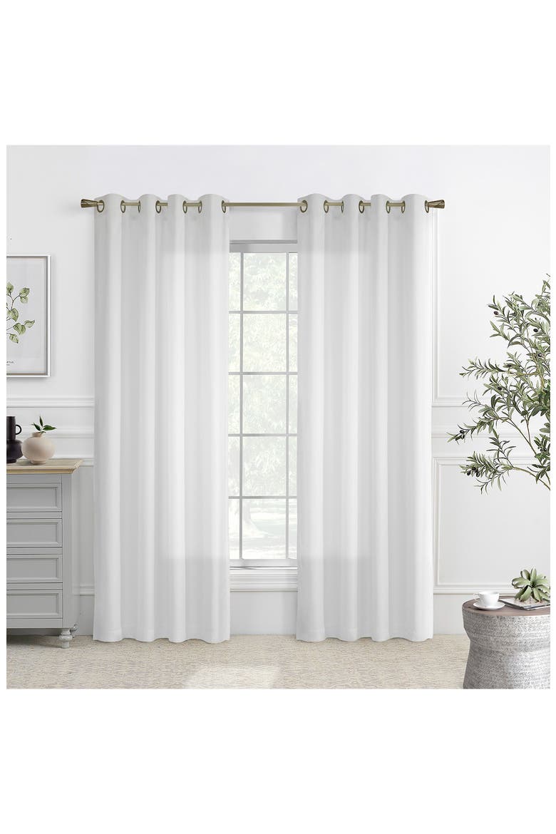 Single Indoor Curtain Panel, Alternate, color, WHITE