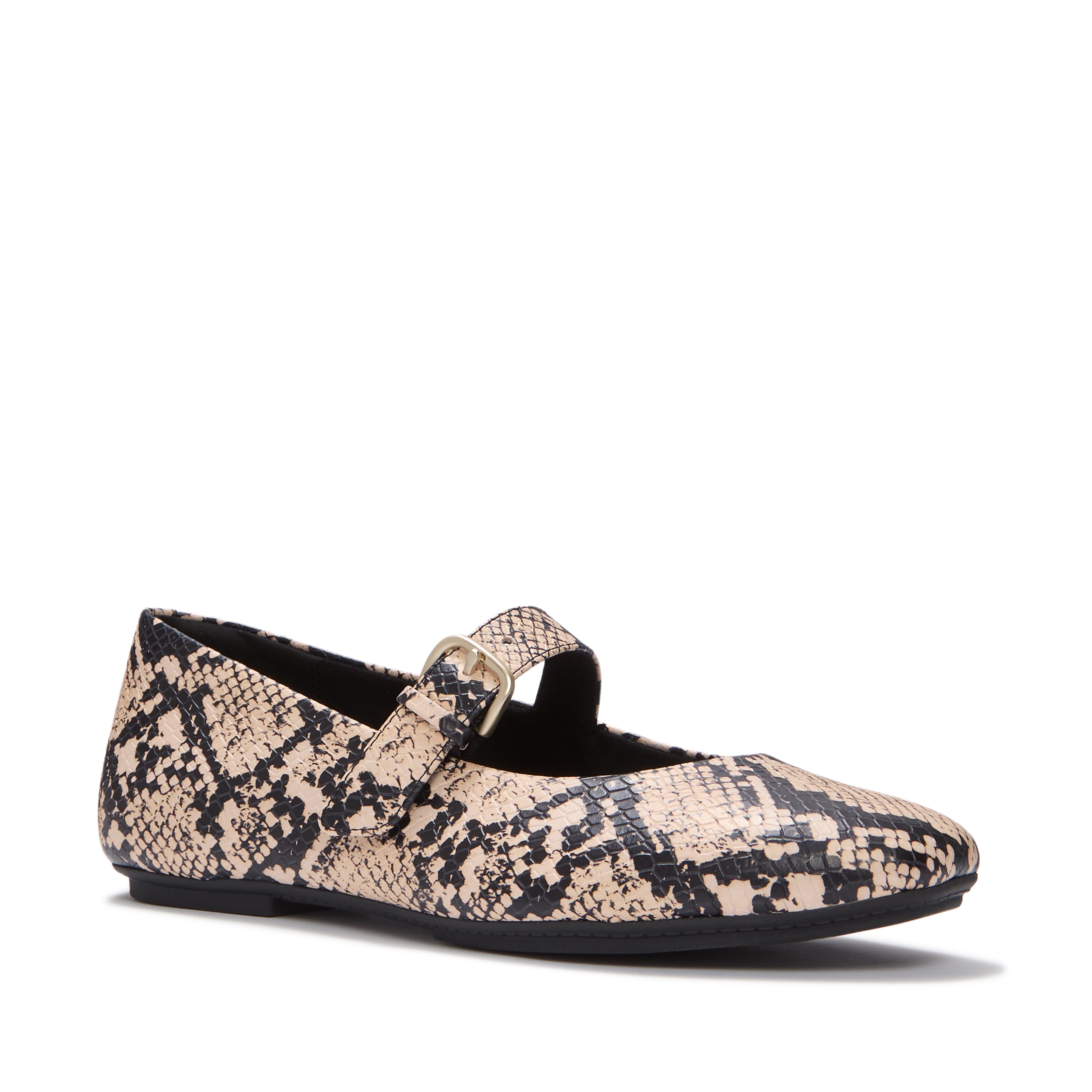 FitFlop Delicato Snake Mary Janes, Main, color, Hazy Taupe/Black