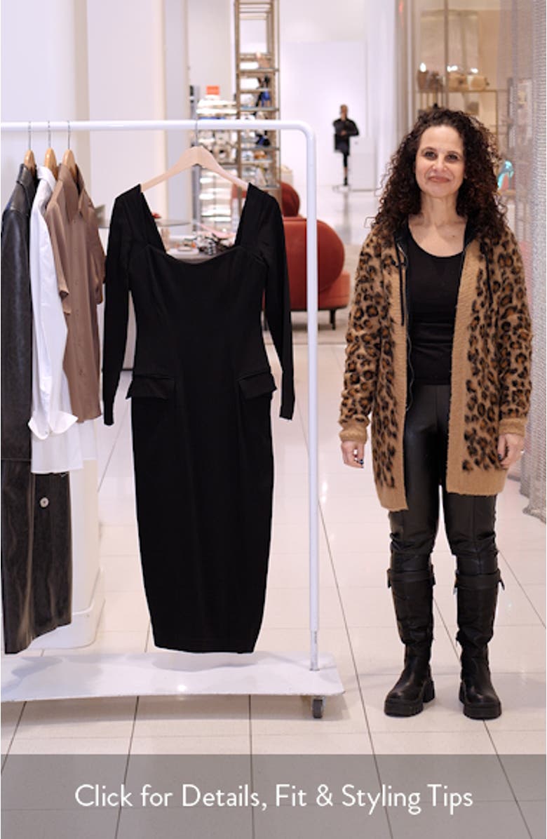 Ella Long Sleeve Midi Dress, sales video thumbnail