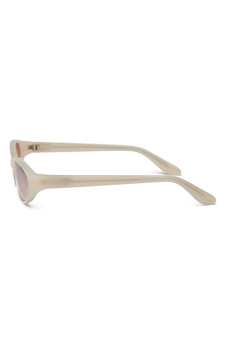 DEZI Gisele Oval Sunglasses, Alternate, color, Cream / Light Brown Faded