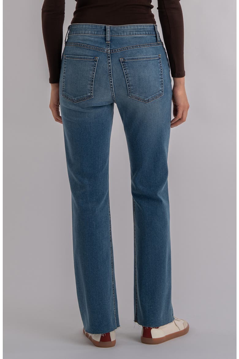 Kelly Raw Hem High Waist Kick Flare Jeans, Alternate, color, SENSES