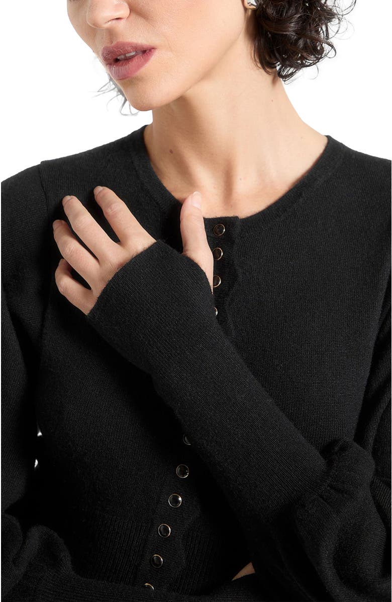Manière De Voir Michele Knitted Scallop Hem Playsuit, Alternate, color, Black