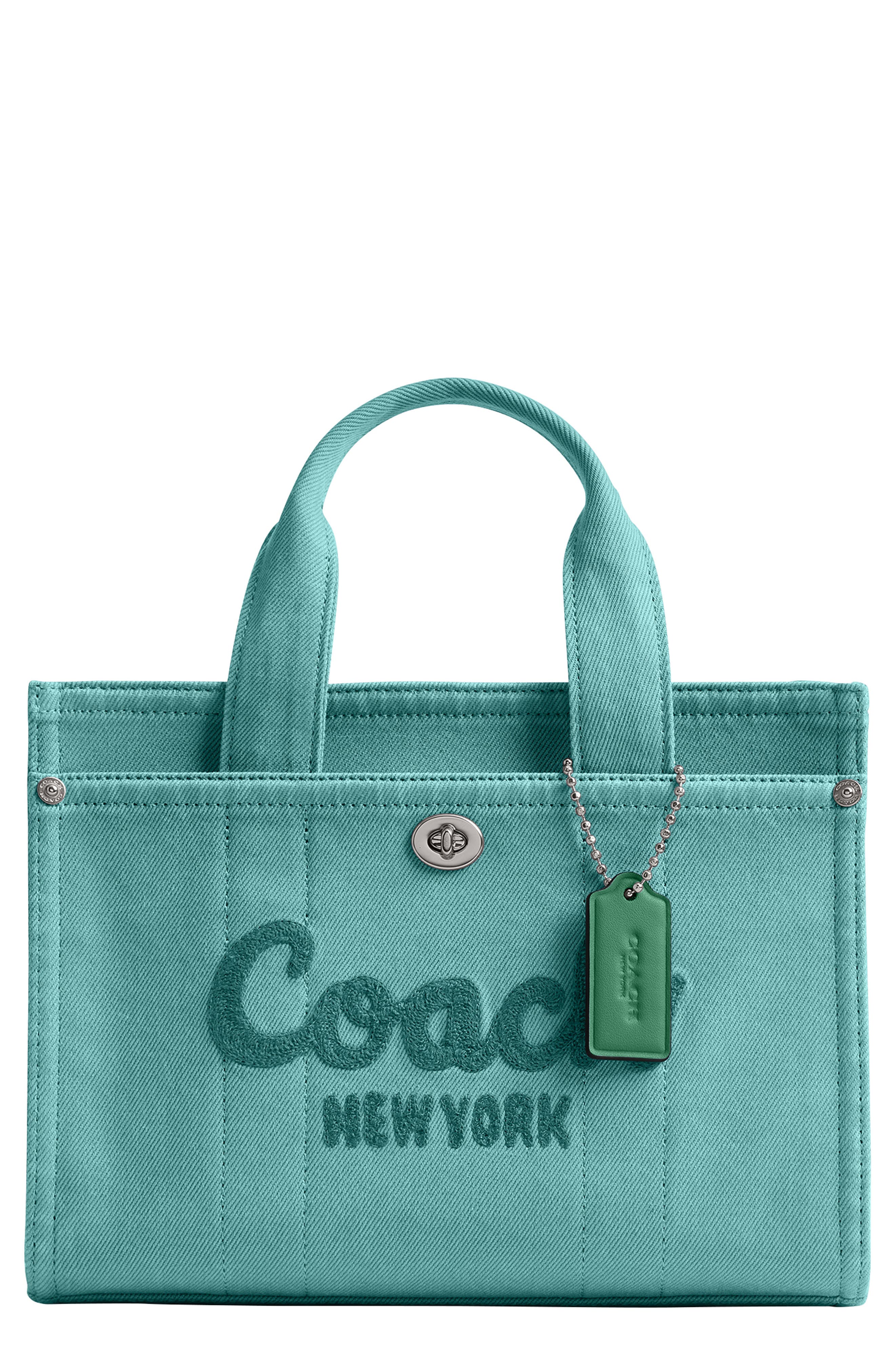 COACH Denim Cargo Tote 26, Main, color, 