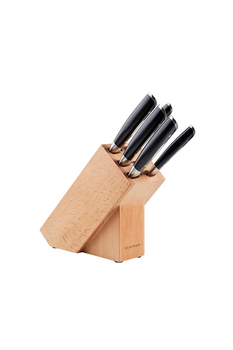 Classic 6-Piece Knife Block Set, Main, color, Black
