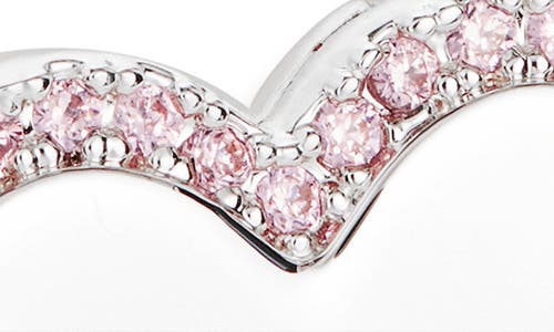 Sandy Liang Heart Mirror Ring In Pink