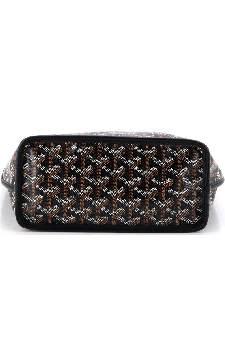 Pre-Owned Goyard Anjou Reversible Tote Coated Canvas Mini, Alternate, color, Black