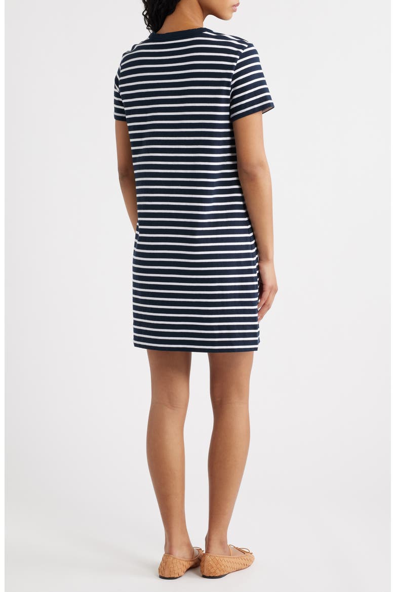 Stripe T-Shirt Minidress, Alternate, color, DARK NAVY1