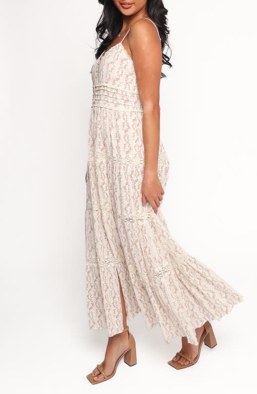 Petal And Pup Petal & Pup Orlaith Floral Tiered Cotton Blend Maxi Dress In Multi