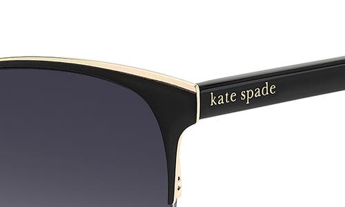 Kate Spade New York Izara 57mm Gradient Cat Eye Sunglasses In Black