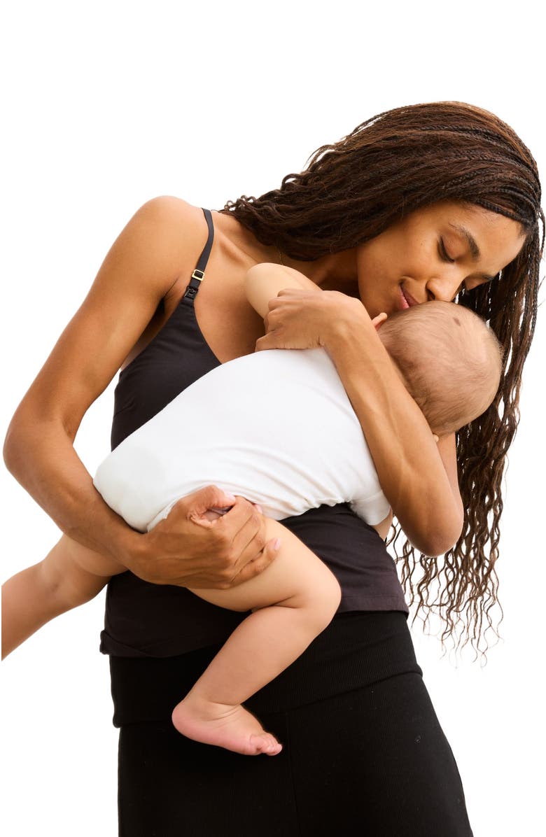 HATCH Collection The Nursing Tank, Alternate, color, Black