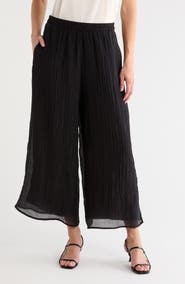 Halogen® Plissé Pleats Pull-On Wide Leg Pants