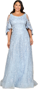 LARA New York Cape Sleeve Mother's Gown