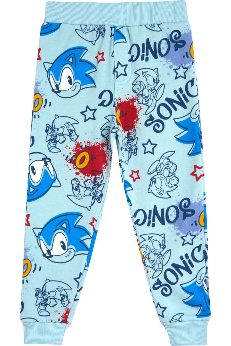 Sonic the Hedgehog 2-Piece Fleece Hoodie and Pants Set, Alternate, color, Sonic Light Blue