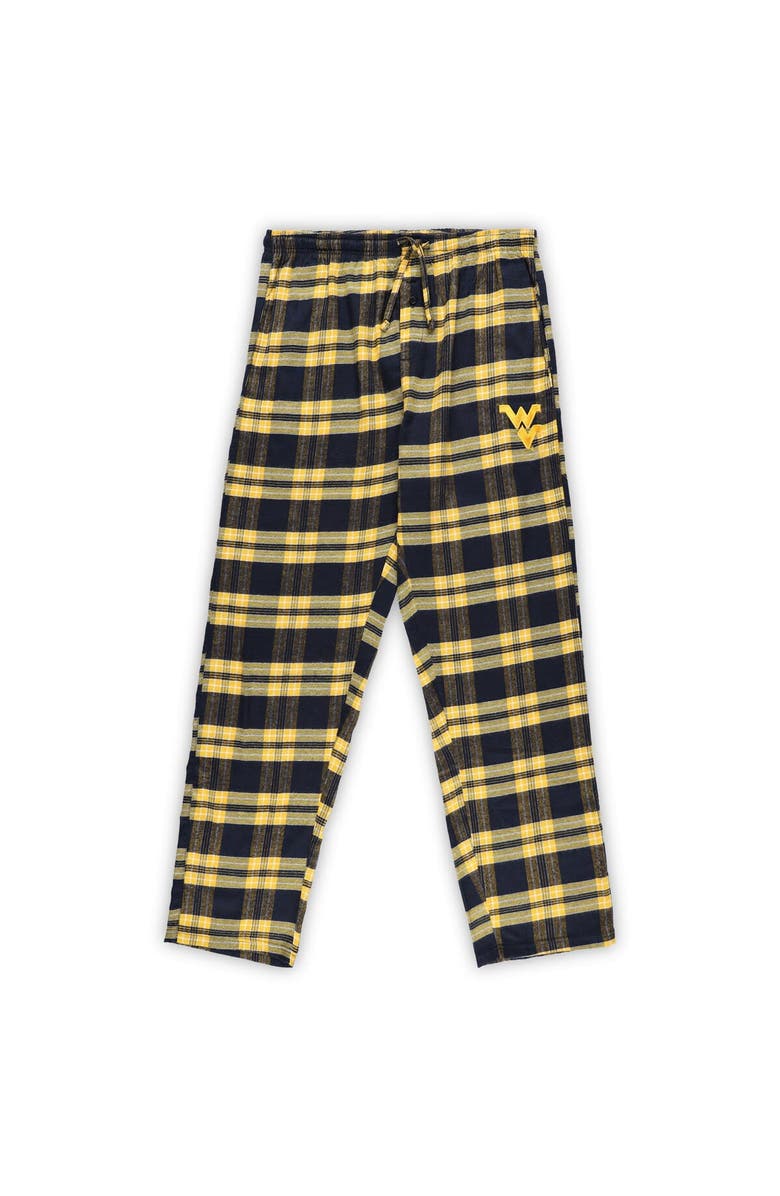 PROFILE Men's Profile Navy West Virginia Mountaineers Big & Tall 2-Pack T-Shirt & Flannel Pants Set, Alternate, color, Navy