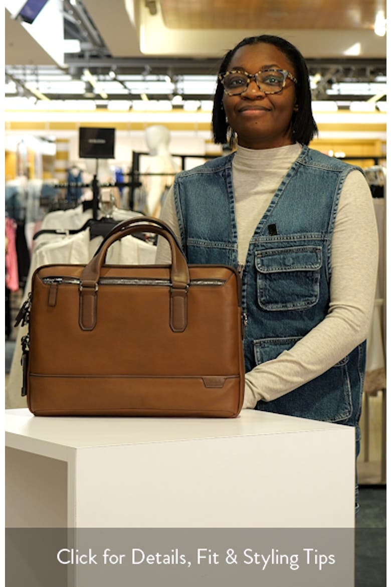 Sycamore Slim Leather Briefcase video