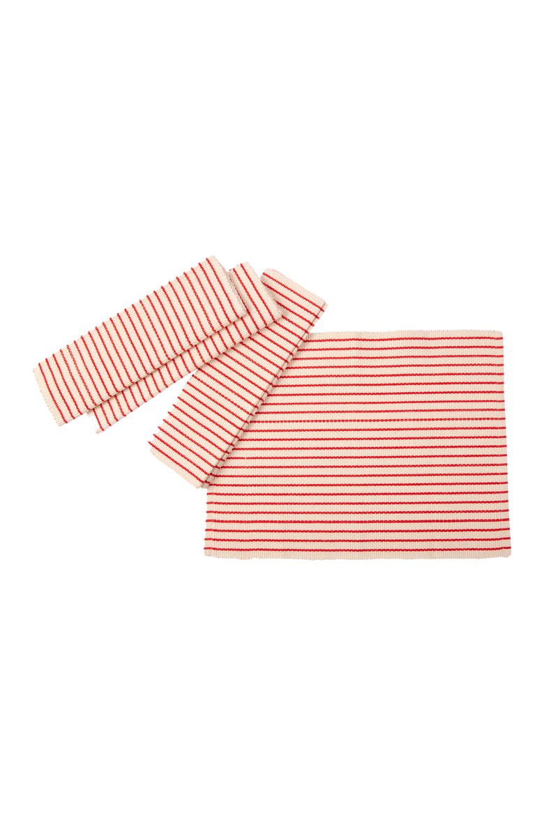 Rangi Placemats Set of 4, Alternate, color, Red